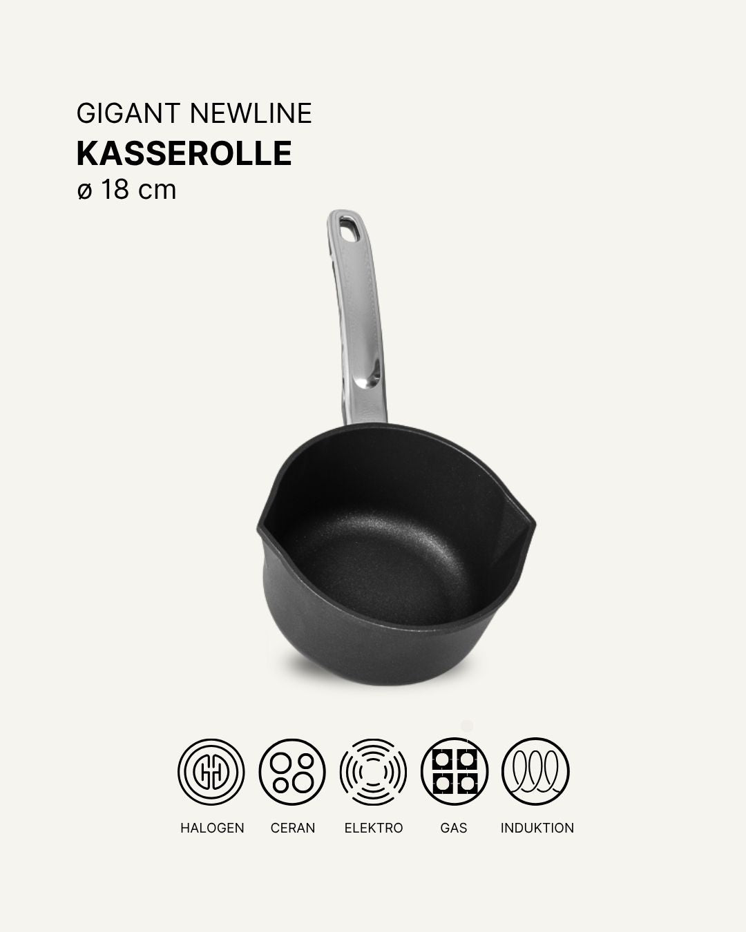 GIGANT Newline Kasserolle / Stieltopf